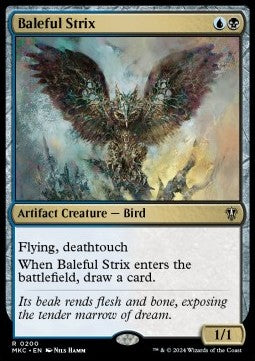 Baleful Strix - Commander: Murders at Karlov Manor (Rare) [MKC-200]