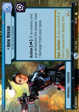Iden Versio, Inferno Squad Commander (V.1) - Spark of Rebellion: Extras (Rare) [XSOR-270]