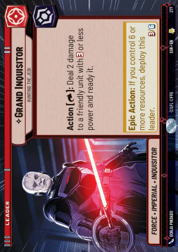 Grand Inquisitor, Hunting the Jedi (V.1) - Spark of Rebellion: Extras (Rare) [XSOR-277]