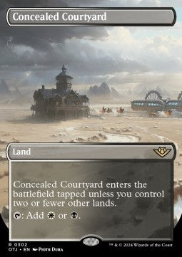 Concealed Courtyard - Outlaws of Thunder Junction: Extras (Rare) [XOTJ-302]