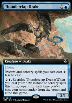 Thunderclap Drake - Commander: Outlaws of Thunder Junction: Extras (Rare) [XOTC-53]