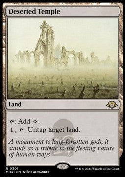Deserted Temple - Modern Horizons 3 (Rare) [MH3-301]