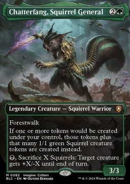 Chatterfang, Squirrel General (V.1) - Commander: Bloomburrow: Extras (Mythic) [XBLC-82]