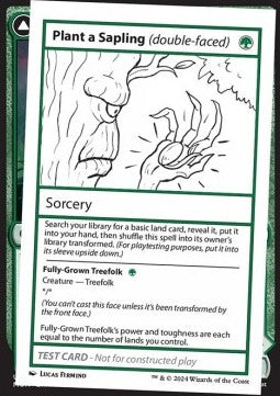 Plant a Sapling // Fully-Grown Treefolk