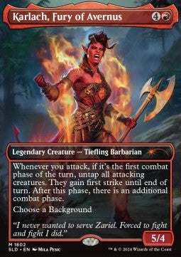 Karlach, Fury of Avernus - Secret Lair Drop Series: Secret Lair x Dungeons & Dragons: 50th Anniversary Superdrop (Mythic) [SLD50A-1802]