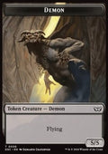 Demon Token (B 5/5) // Bird Token (B 2/2) - Duskmourn: House of Horror: Tokens (Token) [TDSK-CT 6/5]