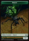 Insect Token (G 1/1) // Shapeshifter Token (C */*) - Duskmourn: House of Horror: Tokens (Token) [TDSK-CT 11/1]