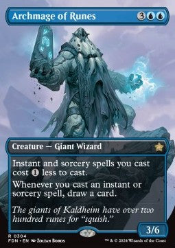 Archmage of Runes (V.1) - Magic: The Gathering Foundations: Extras (Rare) [XFDN-304]