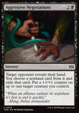 Aggressive Negotiations - Tarkir: Dragonstorm (Common) [TDM-70]