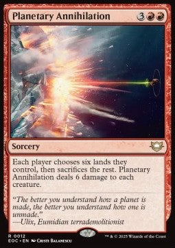 Planetary Annihilation - Commander: Edge of Eternities (Rare) [EOC-12]