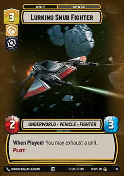Lurking Snub Fighter (V.1) - Secrets of Power: Organized Play (Common) [SECP-016]