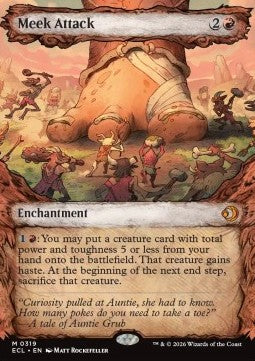 Meek Attack (V.1) - Lorwyn Eclipsed: Extras (Mythic) [XECL-319]