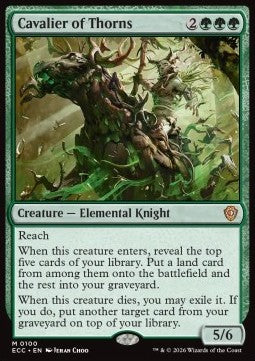 Cavalier of Thorns - Commander: Lorwyn Eclipsed (Mythic) [ECC-100]