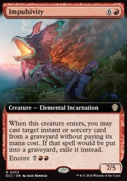 Impulsivity - Commander: Lorwyn Eclipsed: Extras (Rare) [XECC-33]