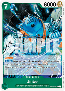 Jinbe (EB04-015) - The Azure Sea's Seven (Rare) [OP14-EB04-015]