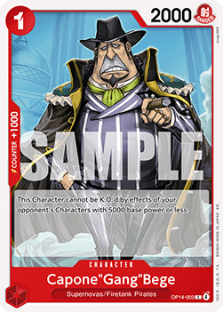 Capone"Gang"Bege (OP14-003) - The Azure Sea's Seven (Common) [OP14-003]