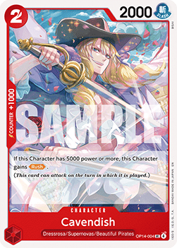 Cavendish (OP14-004) - The Azure Sea's Seven (Uncommon) [OP14-004]