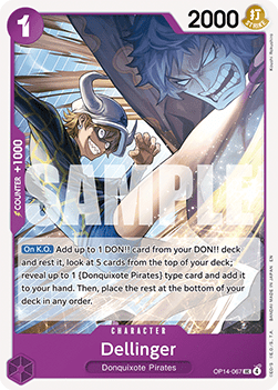 Dellinger (OP14-067) - The Azure Sea's Seven (Uncommon) [OP14-067]