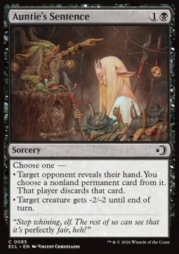 Auntie's Sentence - Lorwyn Eclipsed (Common) [ECL-85]