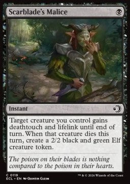 Scarblade's Malice - Lorwyn Eclipsed (Common) [ECL-119]