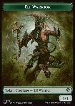 Elf Warrior Token (G 1/1) // Plant Token (G 0/1) - Lorwyn Eclipsed: Tokens (Token) [TECL-CT 4/5]