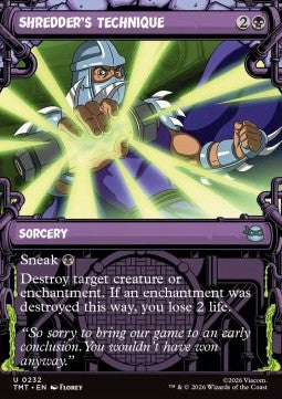 Shredder's Technique - Teenage Mutant Ninja Turtles: Extras (Uncommon) [XTMT-232]