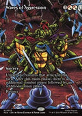 Waves of Aggression - Teenage Mutant Ninja Turtles: Source Material Cards (Mythic) [PZA-13]