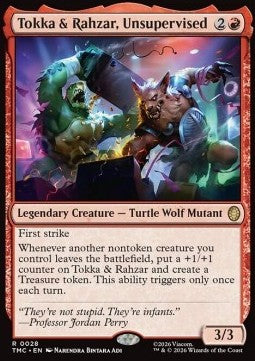 Tokka & Rahzar, Unsupervised - Commander: Teenage Mutant Ninja Turtles (Rare) [TMC-28]