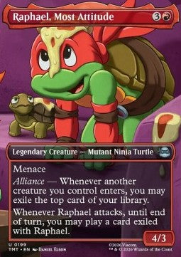 Raphael, Most Attitude - Teenage Mutant Ninja Turtles: Extras (Uncommon) [XTMT-199]