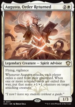 Augusta, Order Returned