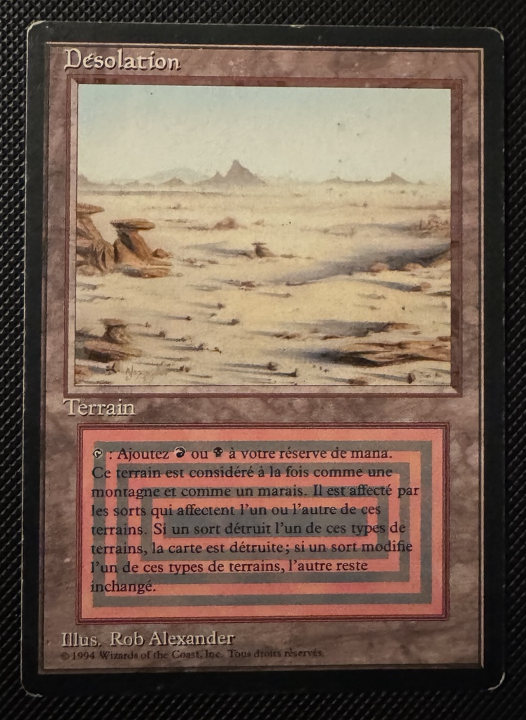 Désolation FBB française — recto de la carte proposée, photo recadrée sans retouche