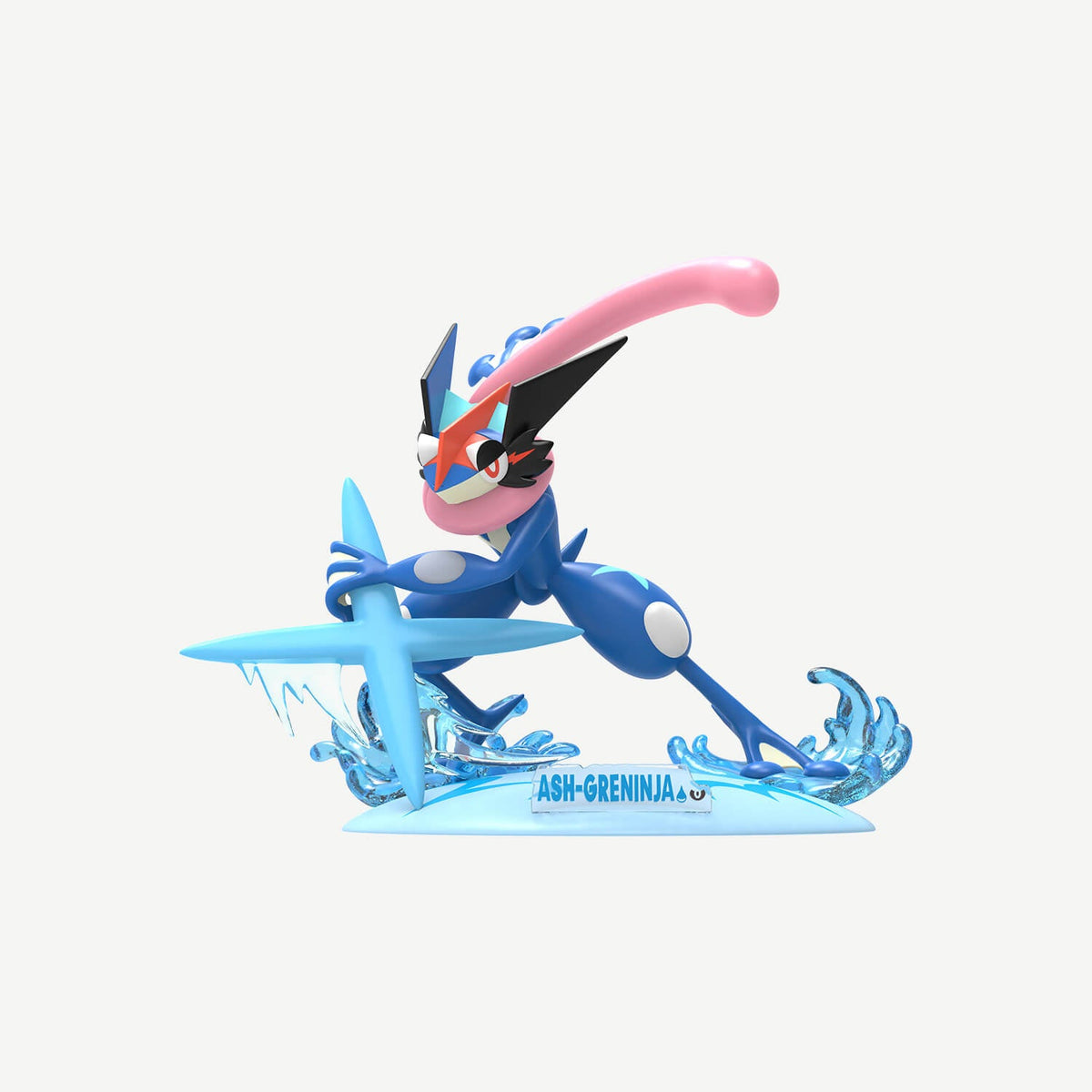 Pokémon Funism Ash-Greninja — official product image on an off-white background