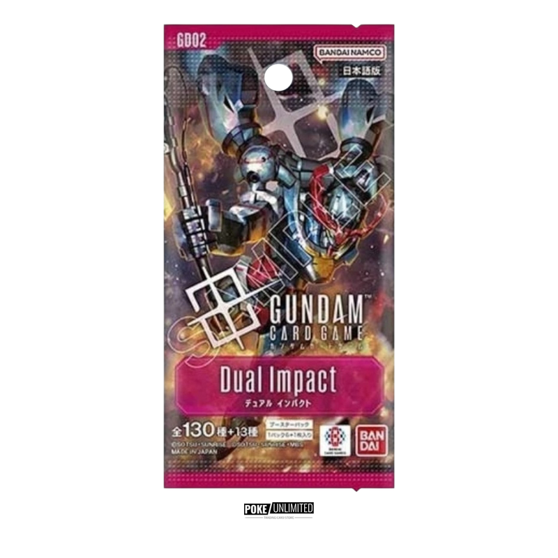 Gundam GD02 Dual Impact — Booster Pack — Japanese — product image on transparent background