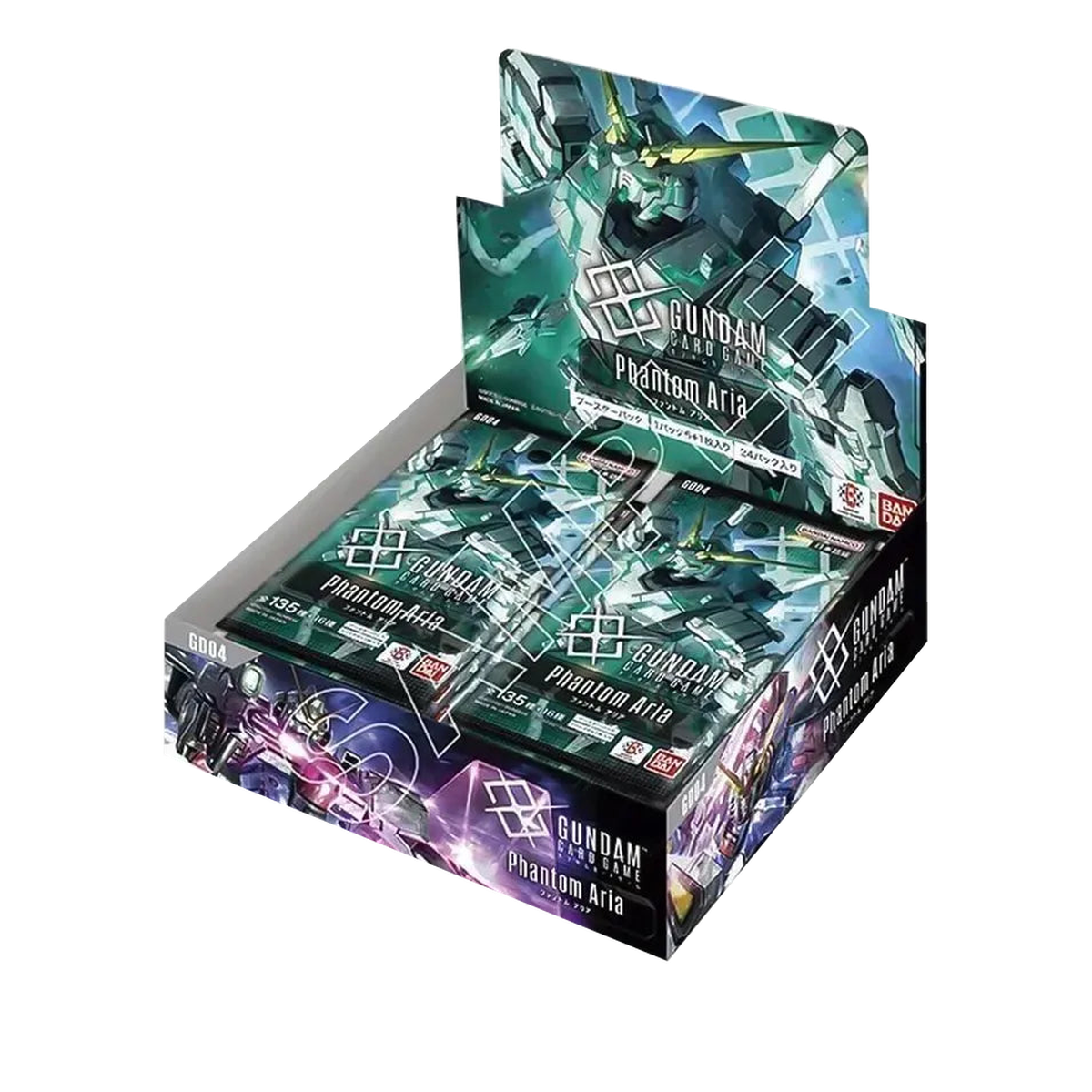 Gundam GD04 Phantom Aria — Booster Box (24 packs) — Japanese — product image on transparent background