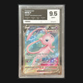 Mew V 250/264 Full Art, French, Pure Grading 9.5 MINT, certificate 855621 — actual graded card