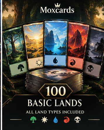 100 Basic Lands Lot