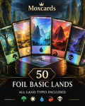 50 FOIL Basic Lands Lot