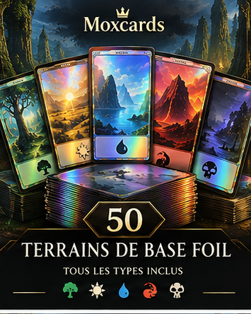 Lot de 50 terrains de base FOIL