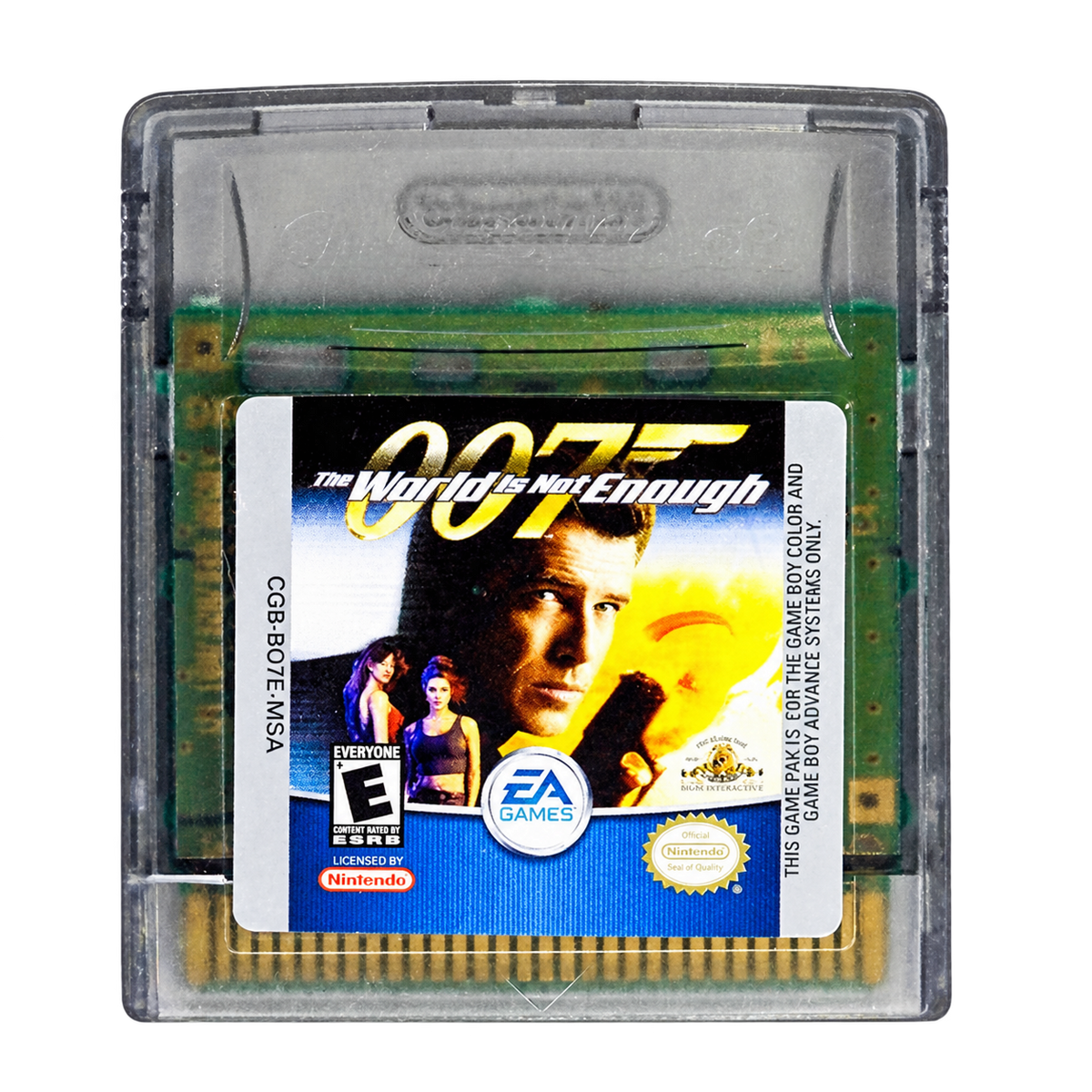 007 The World Is Not Enough — cartouche Game Boy Color détourée