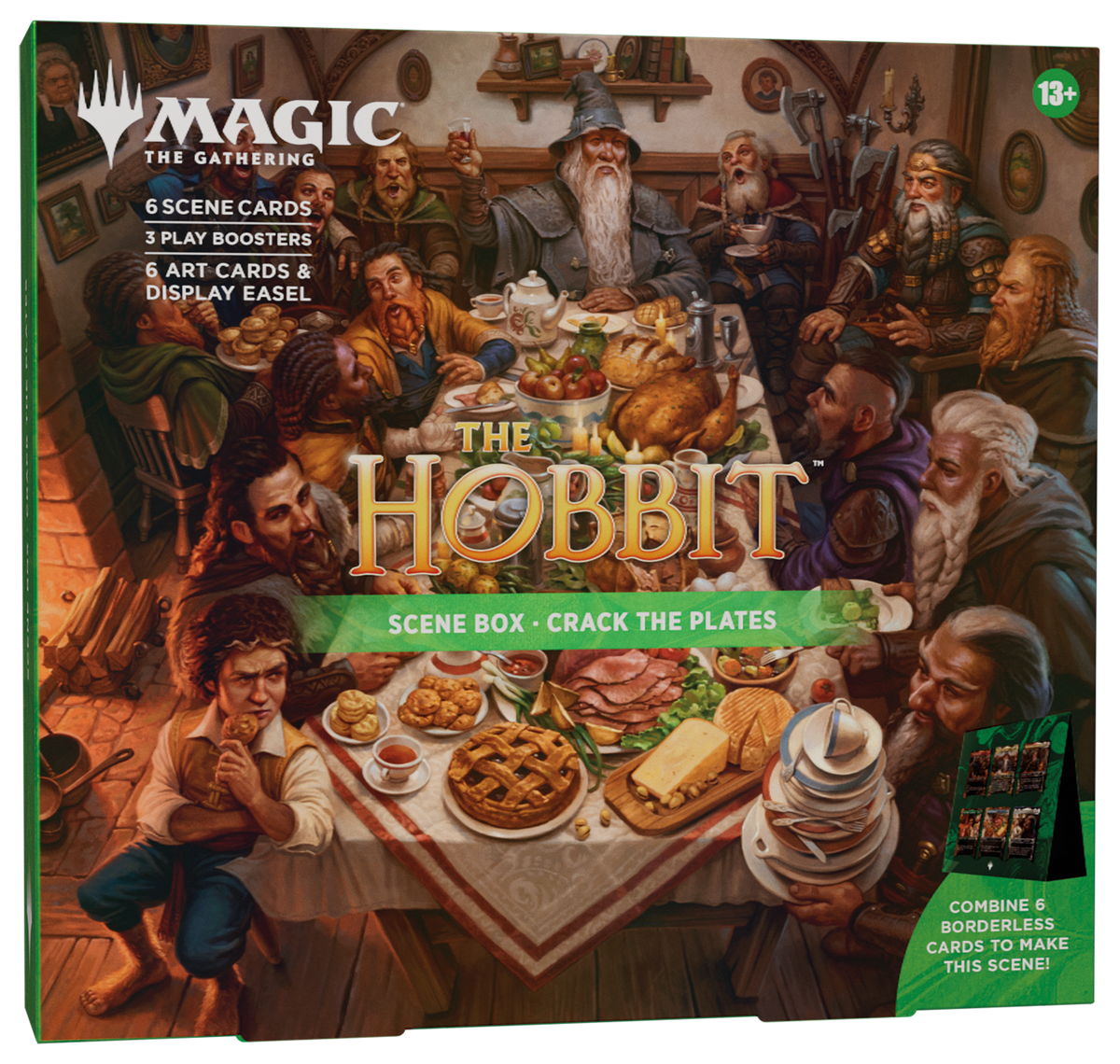 Coffret scénique Le Hobbit Crack the Plates en anglais — fond transparent