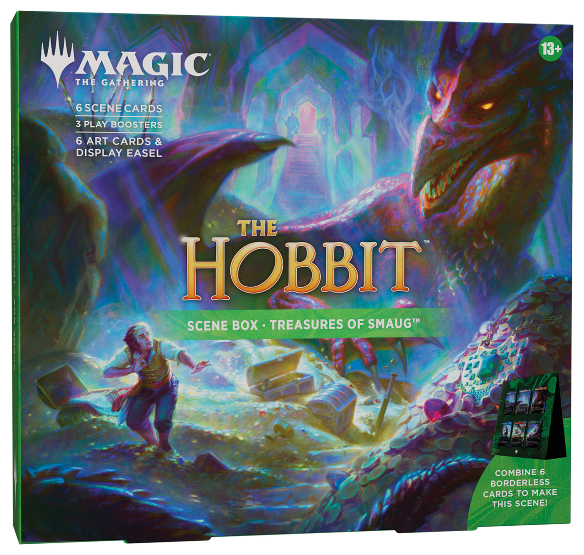 Coffret scénique Le Hobbit Treasures of Smaug en anglais — fond transparent