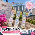 Lot de 3 porte-clés Pokémon Center Singapore édition limitée
