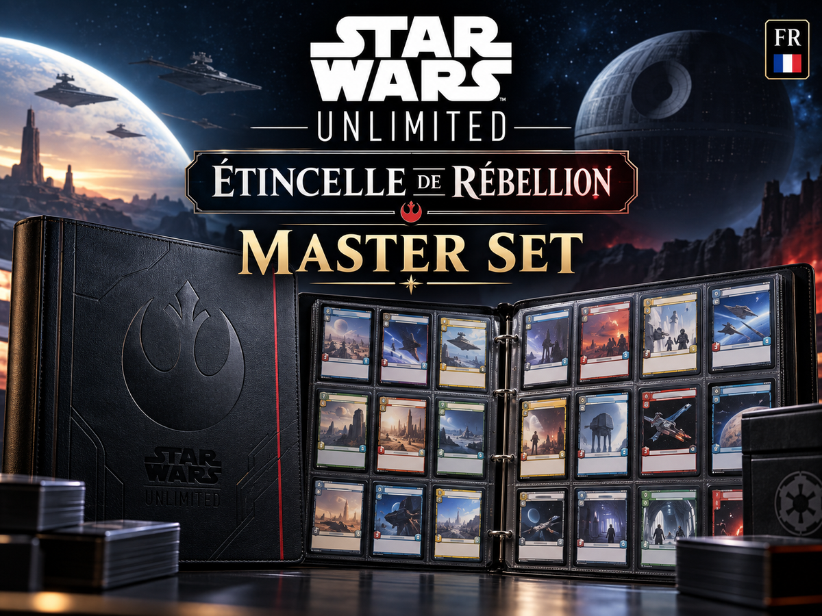 Star Wars: Unlimited – Étincelle de Rébellion – Master Set FR – visuel de présentation