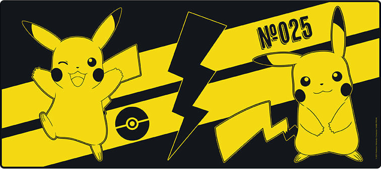 Tapis de souris XXL Pokémon Pikachu ABYstyle 90 × 40 cm — visuel officiel recadré sur le tapis seul
