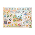 Pokémon Center Singapore collector sticker sheet featuring Pikachu, Solgaleo and Eevee