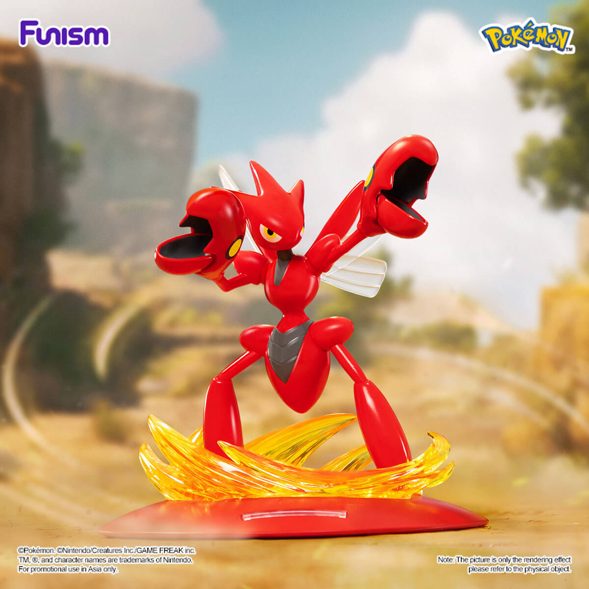 Cizayox / Scizor — figurine Pokémon Funism — photographie officielle du fabricant
