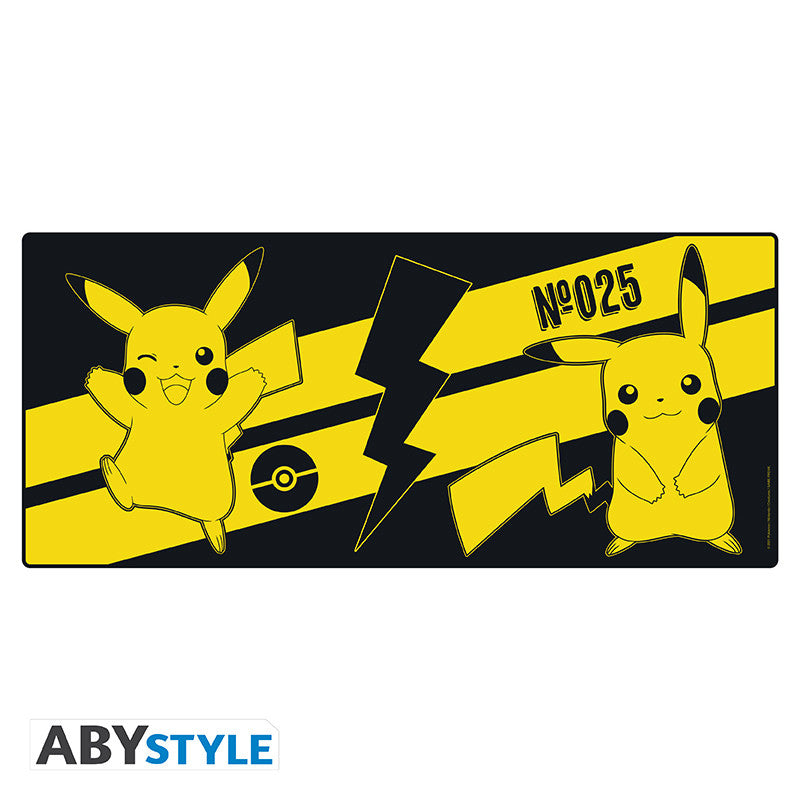 Tapis de souris XXL Pokémon Pikachu ABYstyle, 90 × 40 cm — visuel officiel