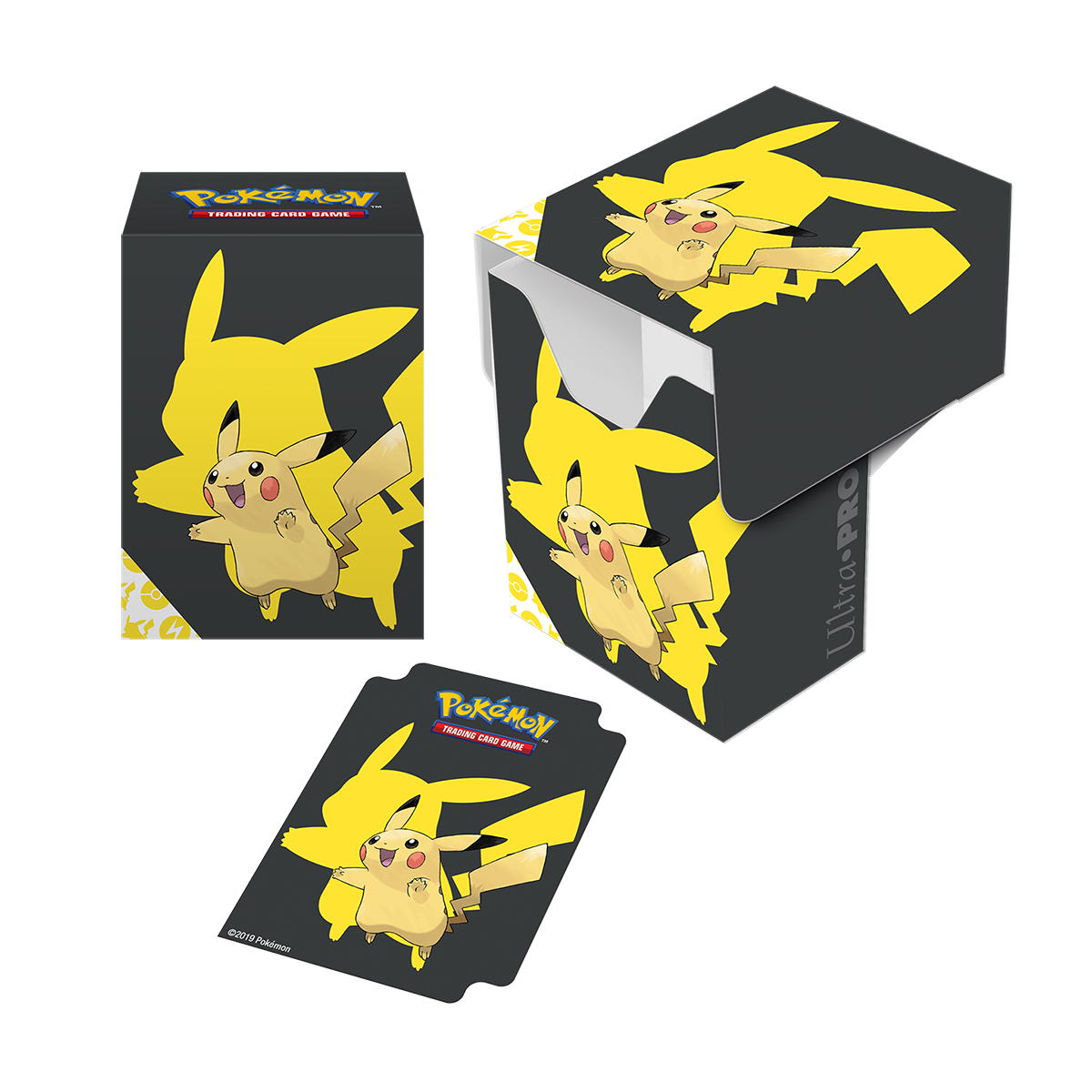 Ultra PRO Pikachu Full-View Deck Box — visuel officiel détouré