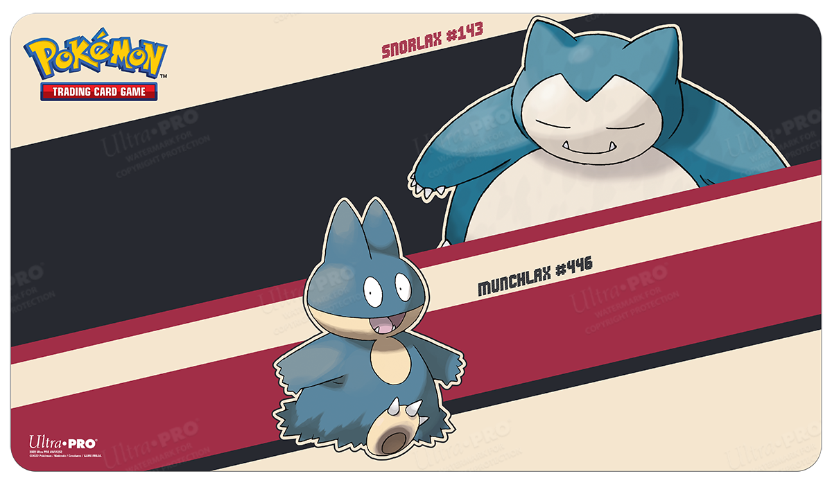 Ultra PRO Snorlax & Munchlax Playmat — visuel officiel détouré